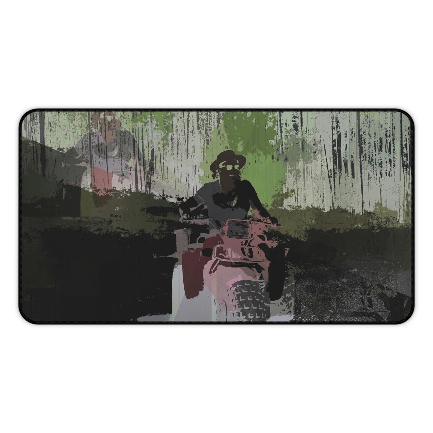 Desk Mat ... 3-Wheeln' N' Groovin The Mountain Roads ... Central Idaho ... Original Works ...