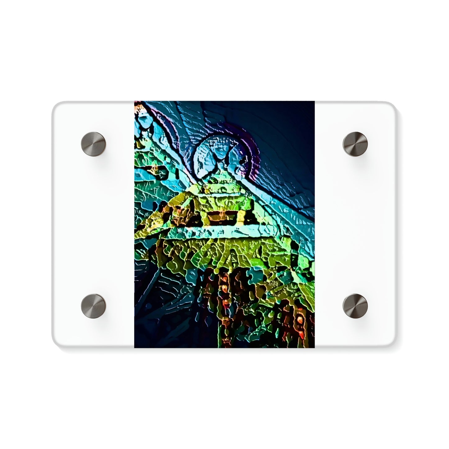 Acrylic Wall Art Panels ... "Seattle's World Fair" ... Below Space Needle 'Looking Up' ... On A Very Rainy Morning (Father's Family Photo). ... Original ...