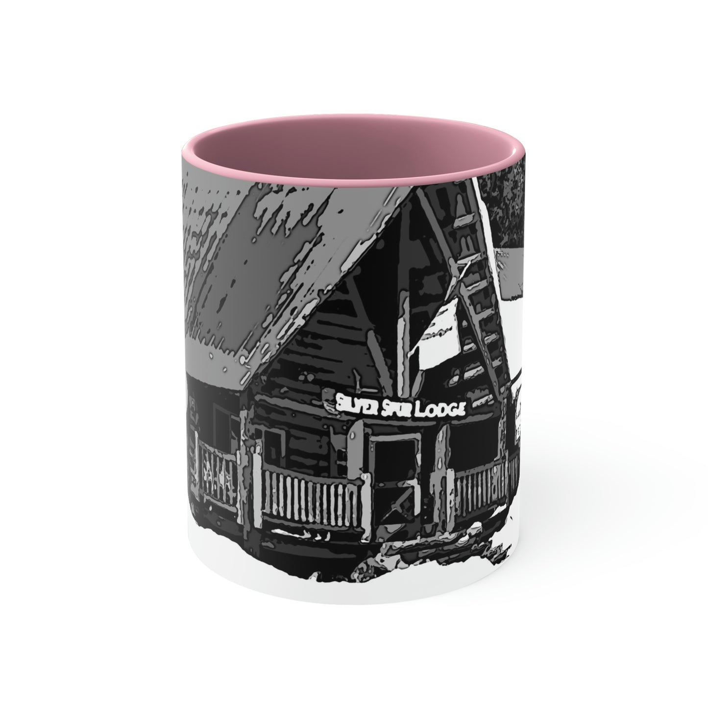 Accent Coffee Mug, 11oz ... A Beautiful Lodge & Back-Country Outfitter In A Mountain Town ... 'Dixie, Idaho, November 2022' ... Original Works ...