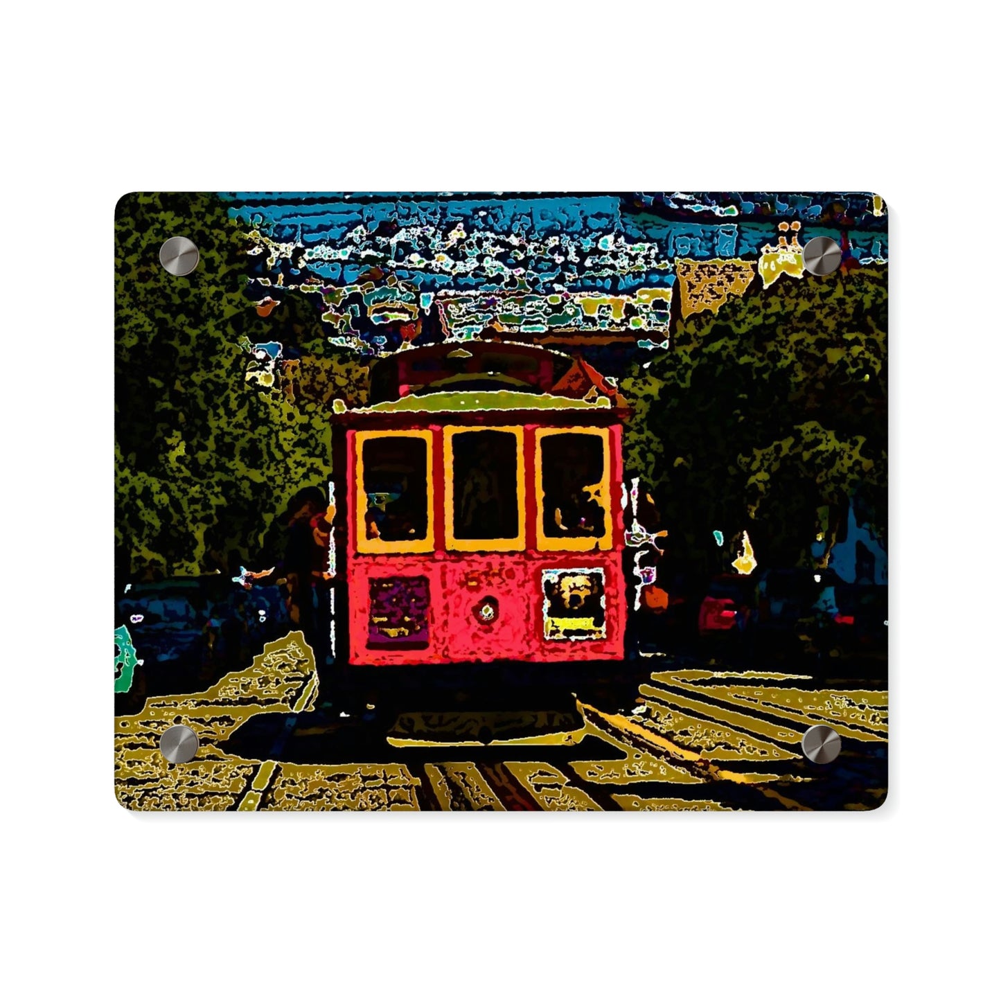 Acrylic Wall Art Panels ... San Francisco ... 'A Rice-A-Roni-A-San Francisco Treat' ... "A Cable Car Classic" ... Family Archives: 1973 ... Original Works ...