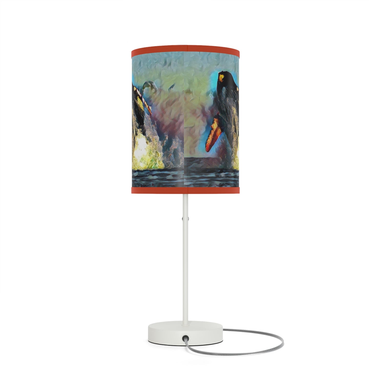 Lamp on a Stand, US|CA plug ... An Extraordinary Humpback Breach ... 'With Explosive Energy' ... Family Archives (KPH) ... Circa: 21st Century. Maui, HI ... Original Works ...