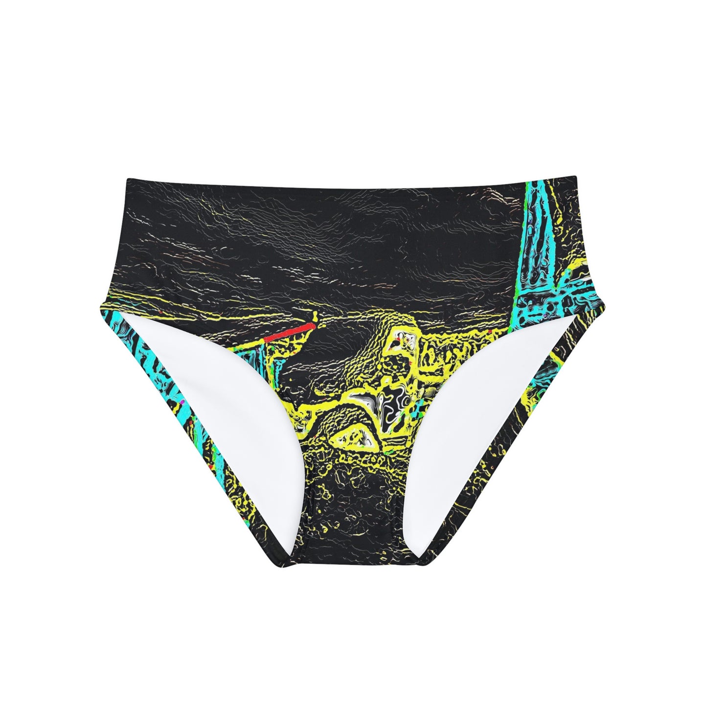 Girls' Hipster Swimsuit Bottom (AOP) ... "Snow Vehicle In Snow Storm At-Rest" ... Circa 12Mar23 ... Central Idaho ... 18-Hours Rendering Time: Original Works ...
