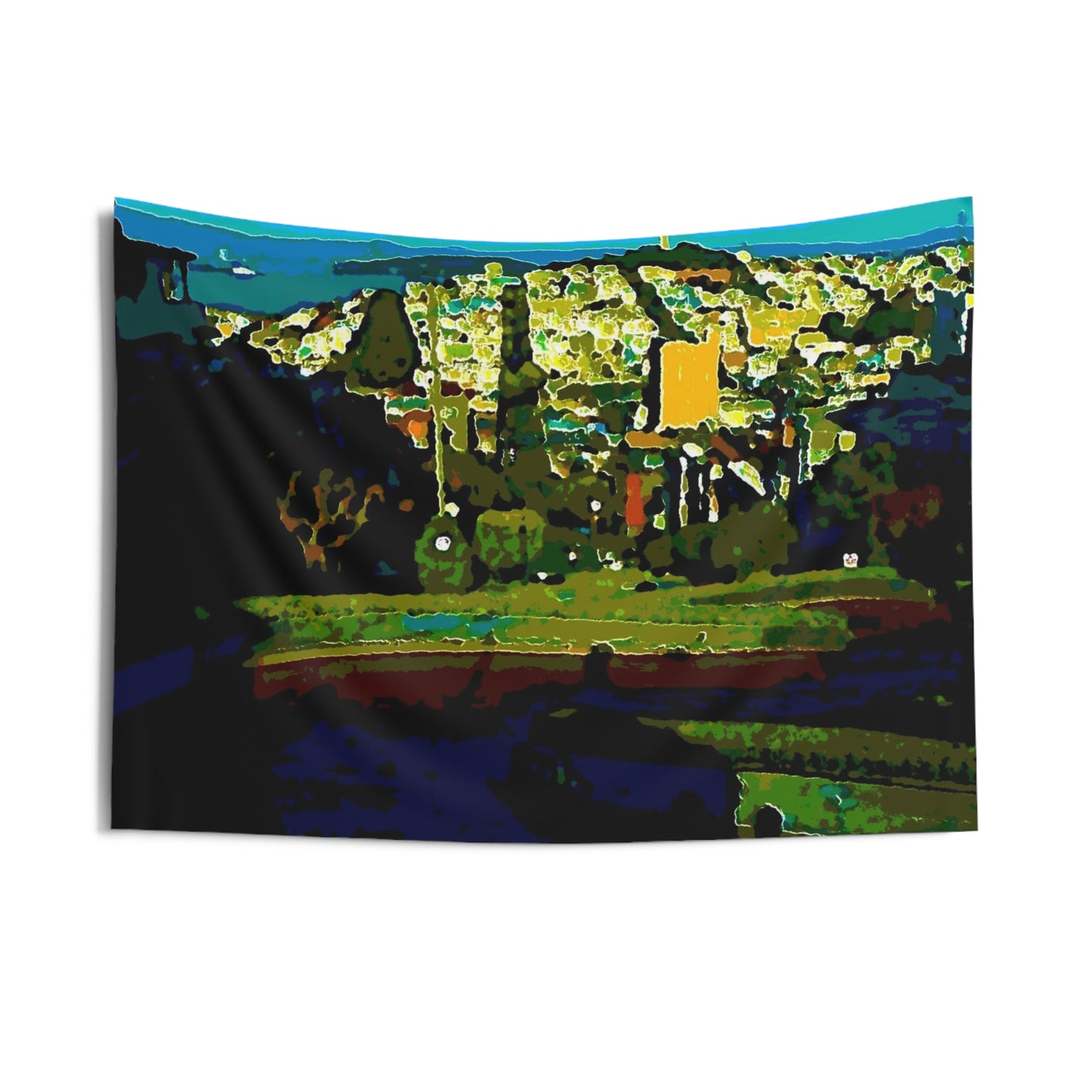 Indoor Wall Tapestries ... "Lombard Street San Francisco, CA, USA" ... Family Archives 1970's ... Original Works ...