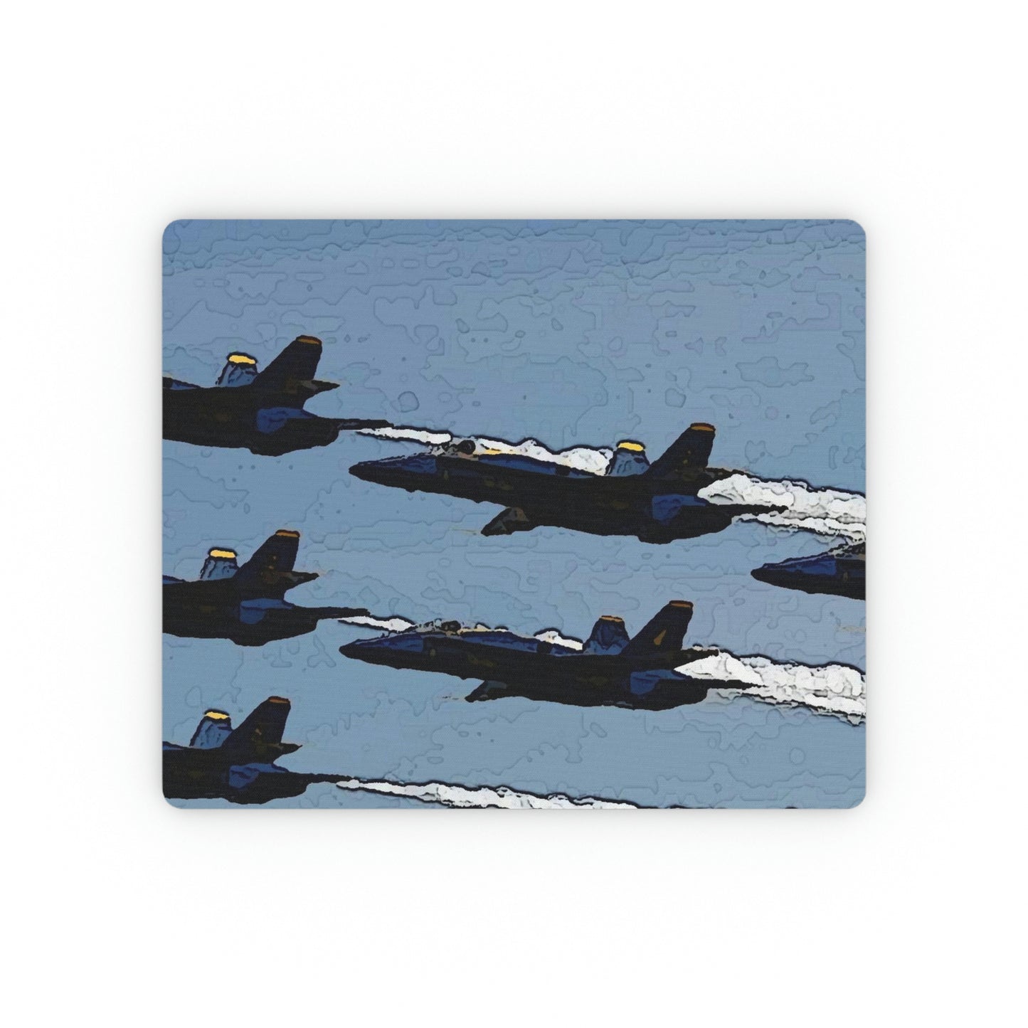 Rectangular Mouse Pad ...  Seattle Seafair ..."Blue Angels Run Over Lake Washington" ... Circa Mid 1980's ... Dr FJ Holt ... Original Works ...