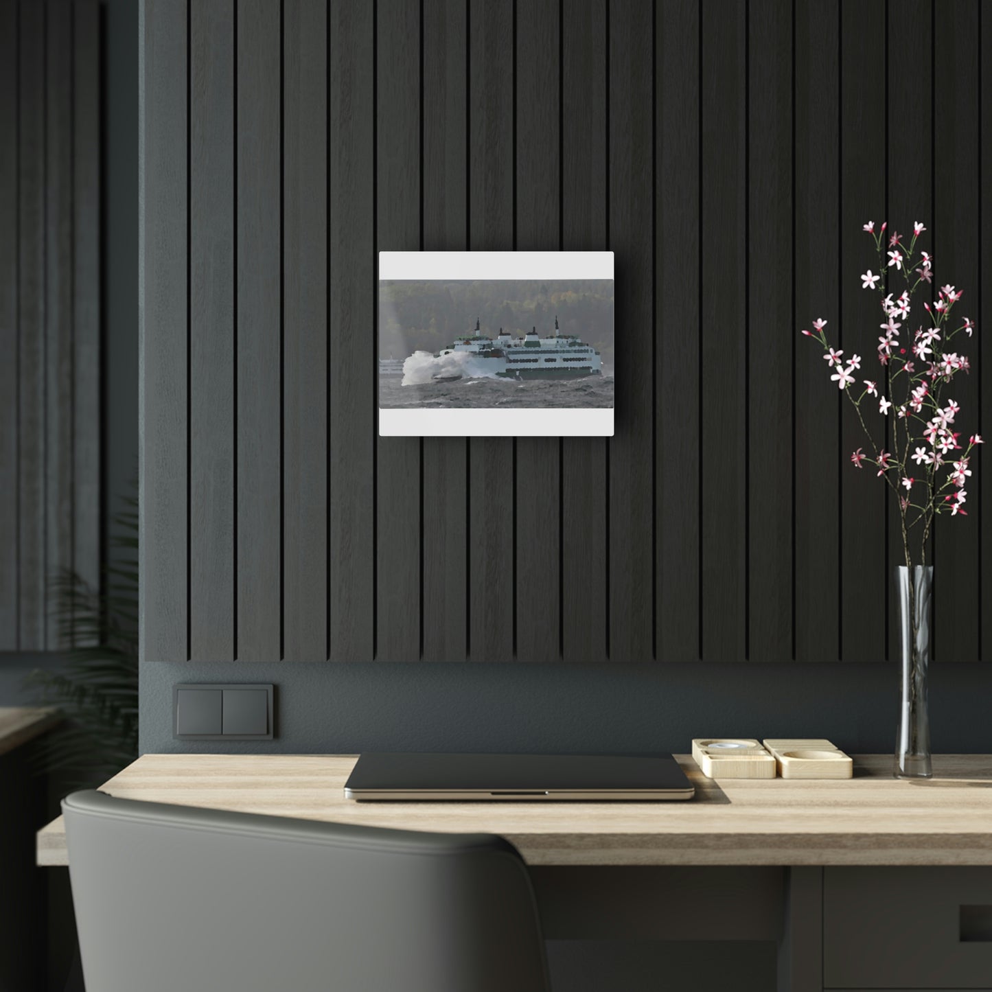 Acrylic Prints ... WADOT Ferry Crossing ... "A Very Rough Day" ... Mulkiteo Route ... Family Archives ... Early 1990's' ... Original Works ...