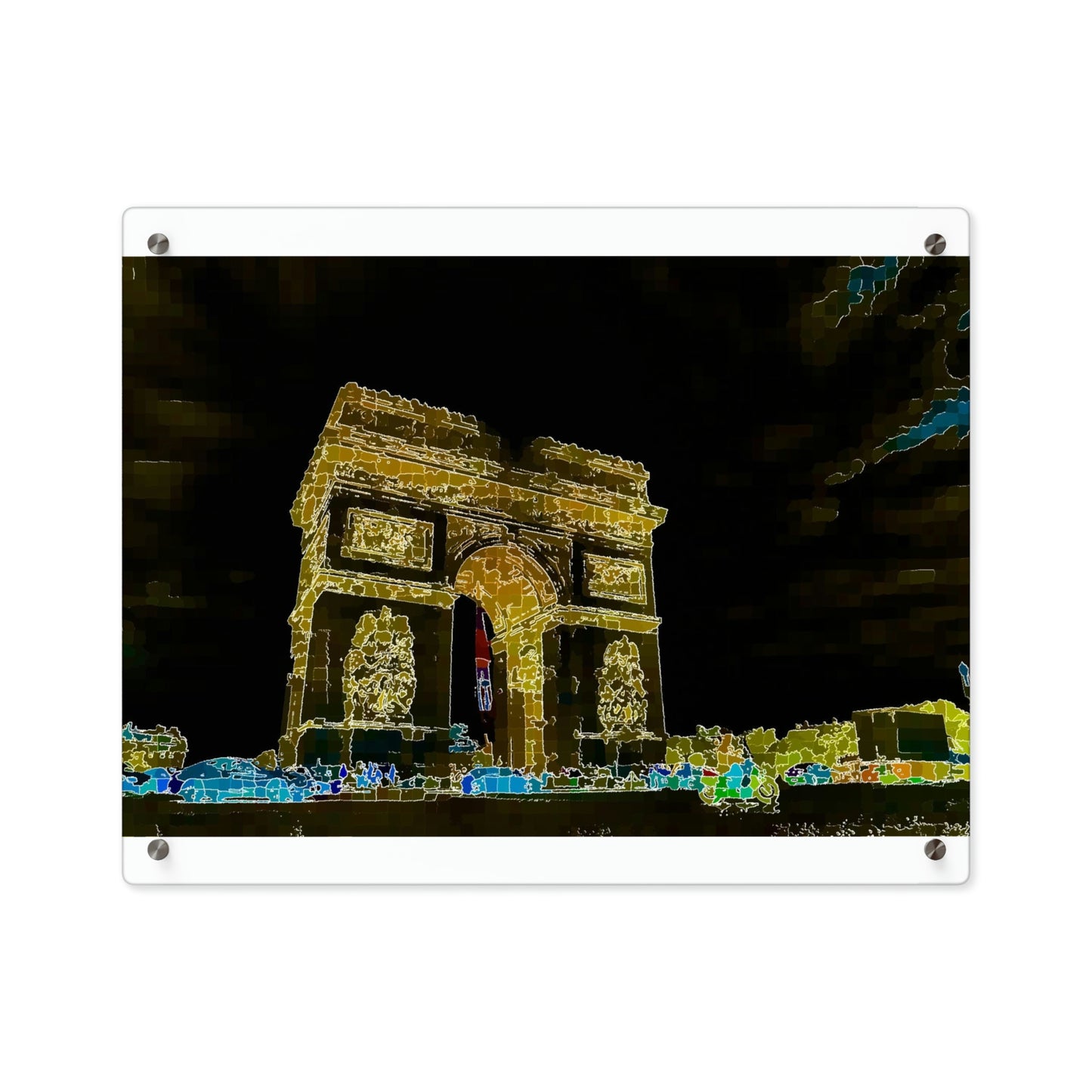 Acrylic Wall Art Panels ...  L'Arc de Triomphe ... 'Barbara Joan Bonnell-Holt Photo' ... Circa 1972 ... Oringinal Works ...