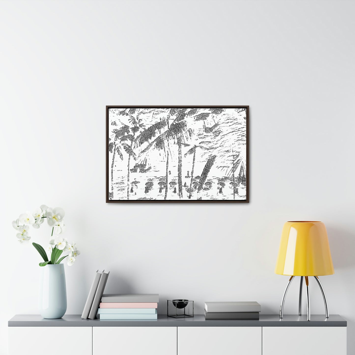 Gallery Canvas Wraps, Horizontal Frame ... "The Royal Hawai'ian: Waikiki Beach_Beach" ... Honolulu, HI ... Ocotber 2014 (Halloween) ... Original Works ...