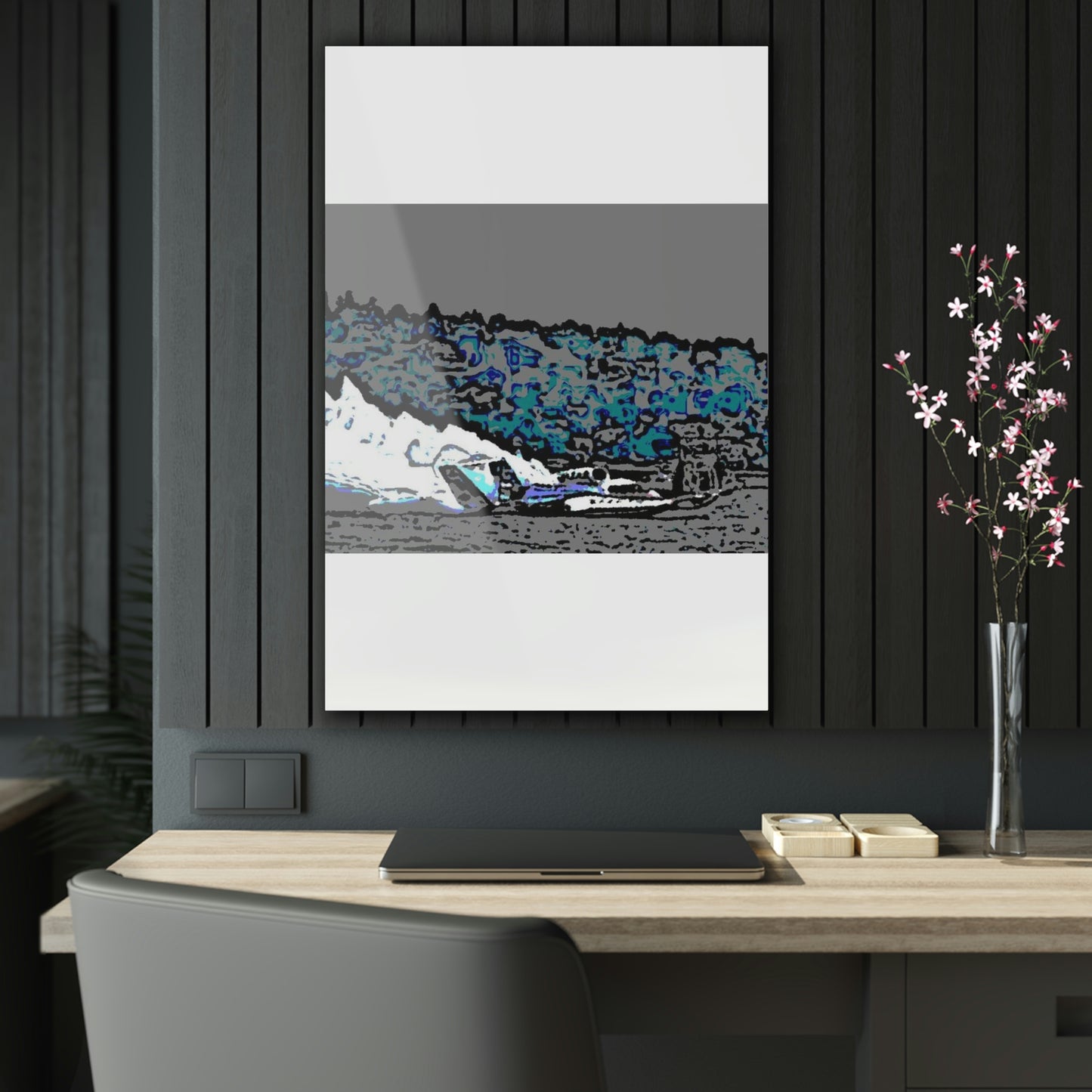 Acrylic Prints ... Seattle Columbia Cup On Lake Washington ... "Dave Wilcox Heads For The Win" ... Associate Gift-Photo ... Original Works ...