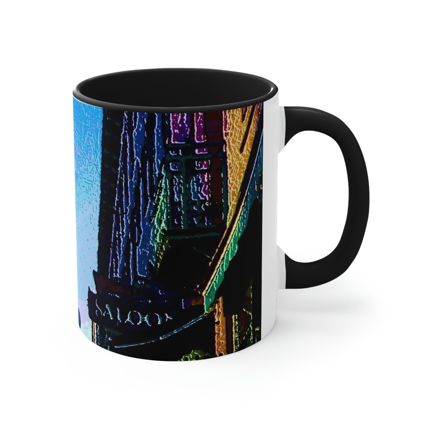 Accent Coffee Mug, 11oz ...  Pioneer Square & Smith Tower ... 'That World Famous View' ... Colleague Supplied Photo ... Original Works ...