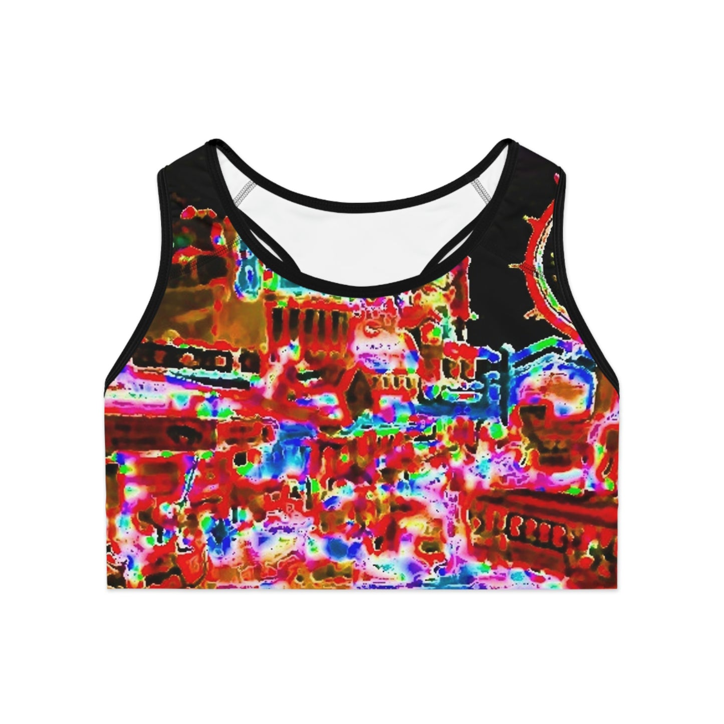 Sports Bra (AOP) ... "No.9 Fishermen's Grotto - Fishermen's Wharf, SF, California" ... Family Archives: 1970's ... Original Works ...