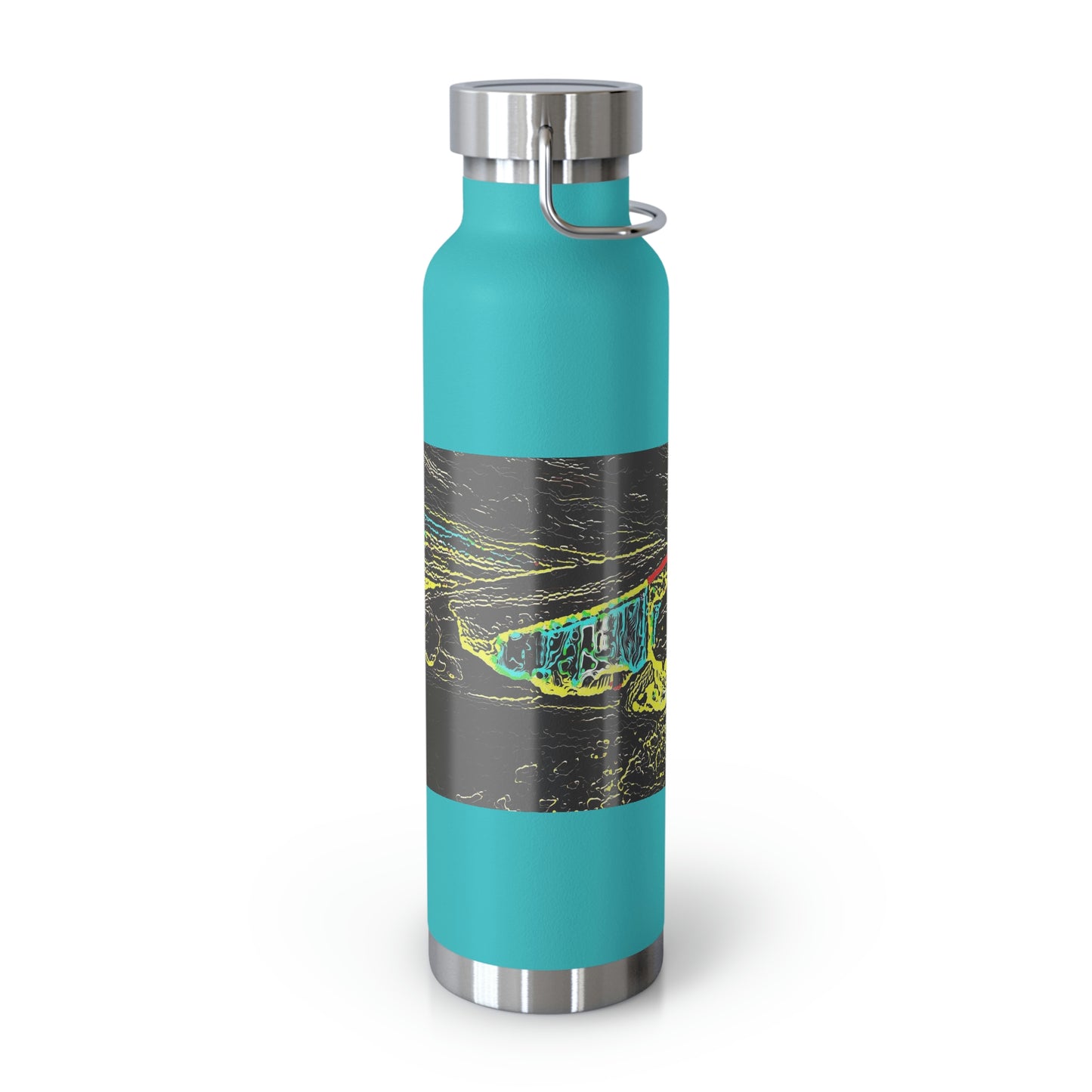 Copper Vacuum Insulated Bottle, 22oz ... "Snow Vehicle In Snow Storm At-Rest" ... Circa 12Mar23 ... Central Idaho ... 18-Hours Rendering Time: Original Works ...