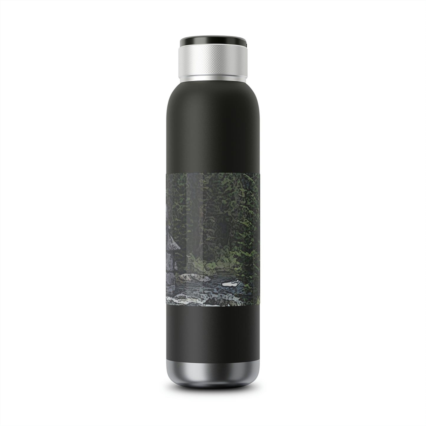 Soundwave Copper Vacuum Audio Bottle 22oz ..."I Am Innocent" ... Tricky-Dick Immortalized ... Nixon Rock: Along The River ... Central Idaho, Summer 2020 ... Original Works ...