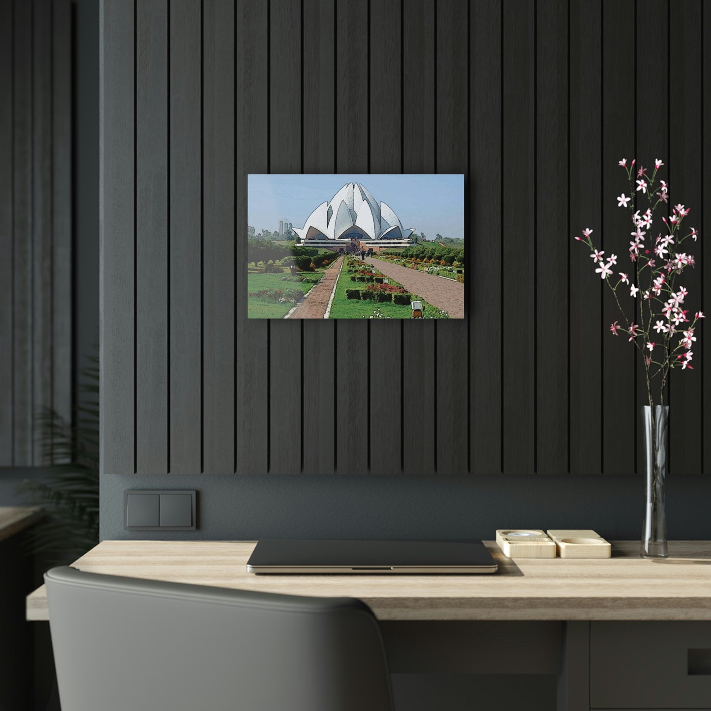 Acrylic Prints ... 'Bahai'i House-Of-Worship' ... "Lotus Temple: Delhi, India, 2008" ... Original Works ...