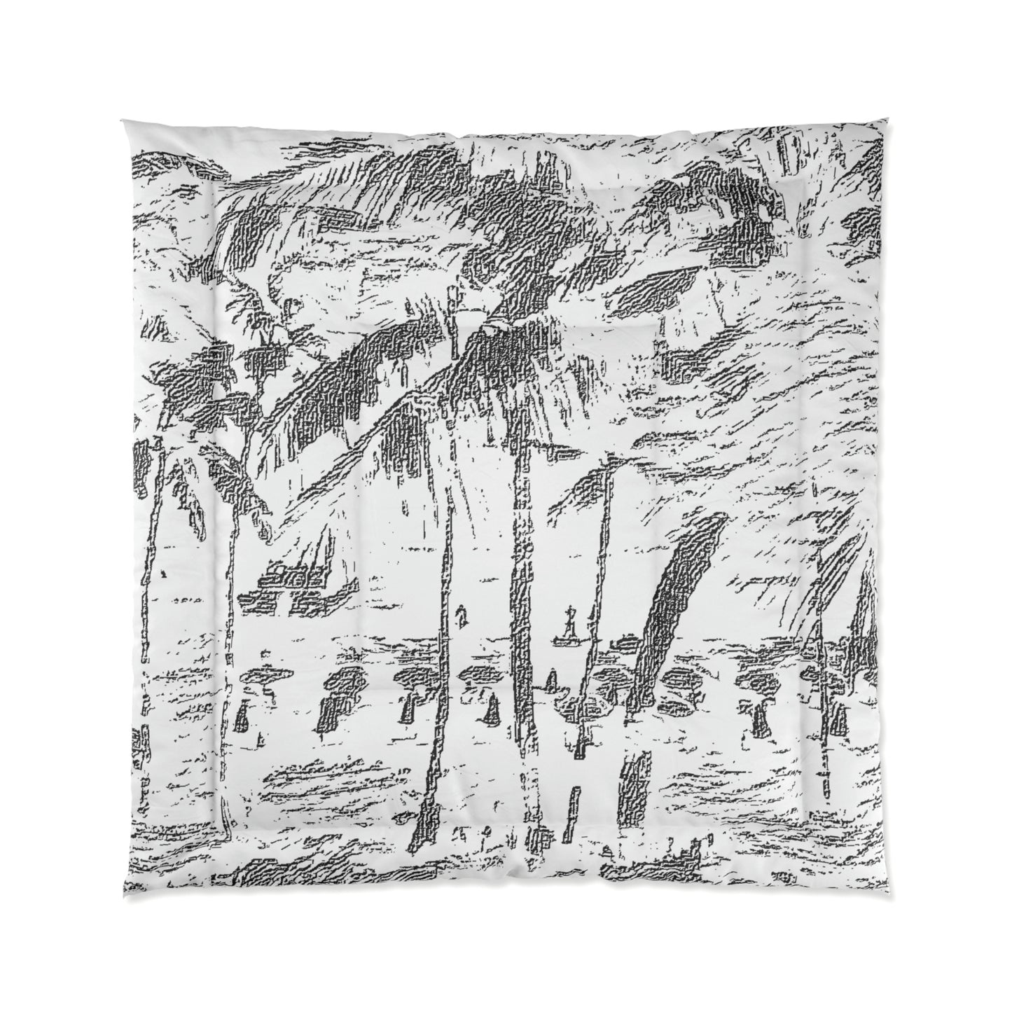 Comforter ... "The Royal Hawai'ian: Waikiki Beach_Beach" ... Honolulu, HI ... October 2014 (Halloween) ... Original Works ...