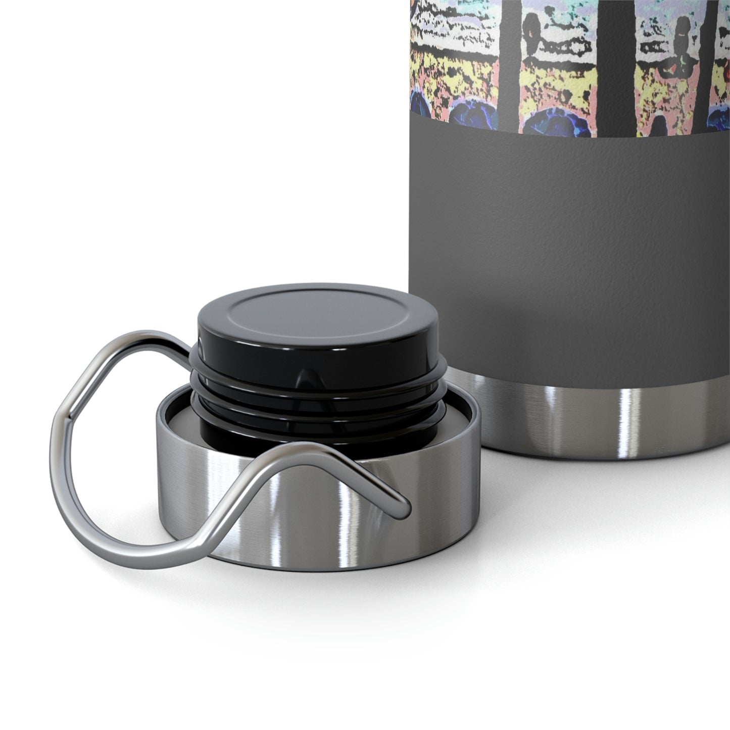 Copper Vacuum Insulated Bottle, 22oz ... "A Beautiful Beach Amongst The Palms" ... The Outrigger Waikiki, Honolulu, Oahu ... Original Works ...