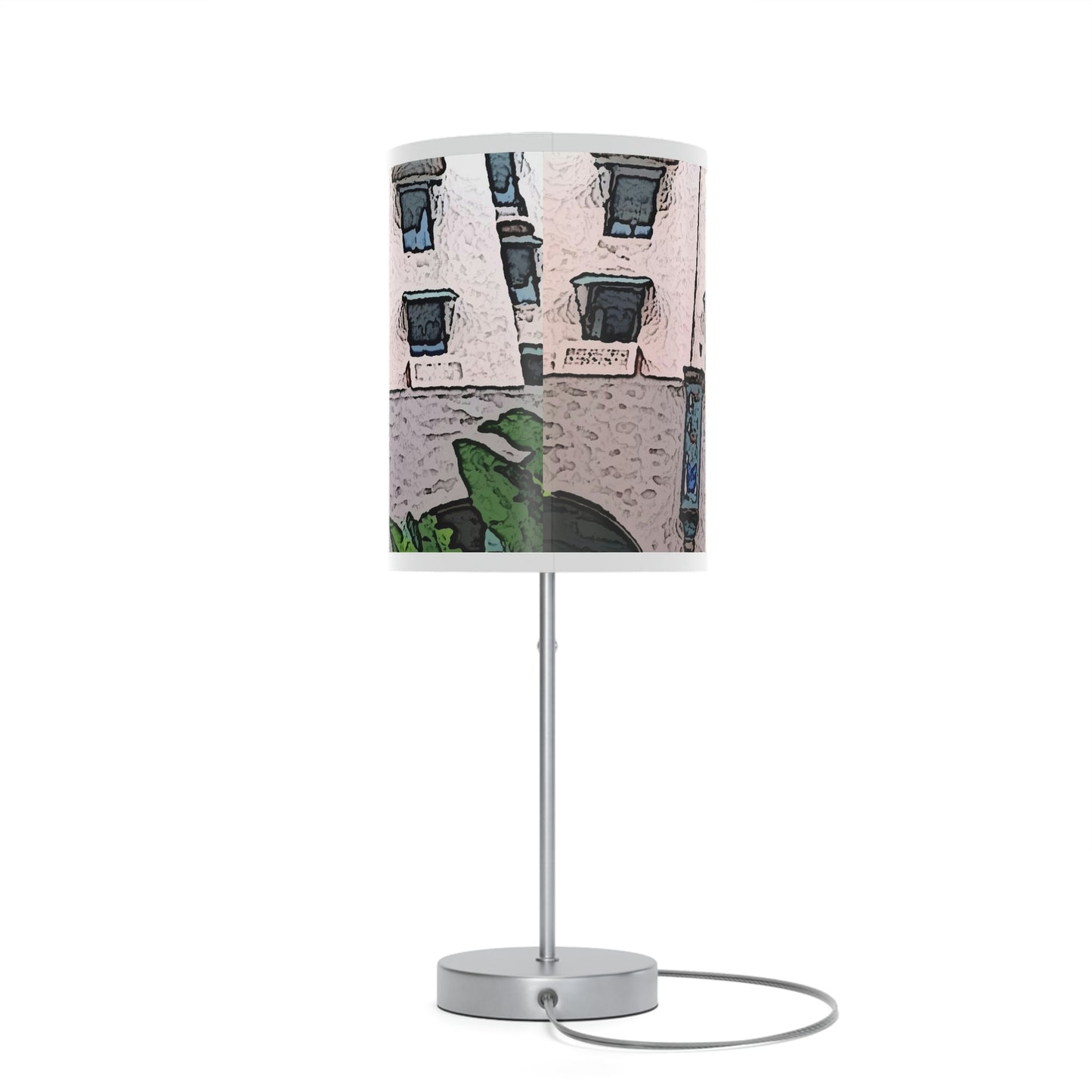 Lamp on a Stand, US|CA plug ...  "La Grande Entree" At: 'The Pink Palace' ... The Royal Hawai'ian ... Honolulu, HI ... '27Oct2014' ... Original Works ...