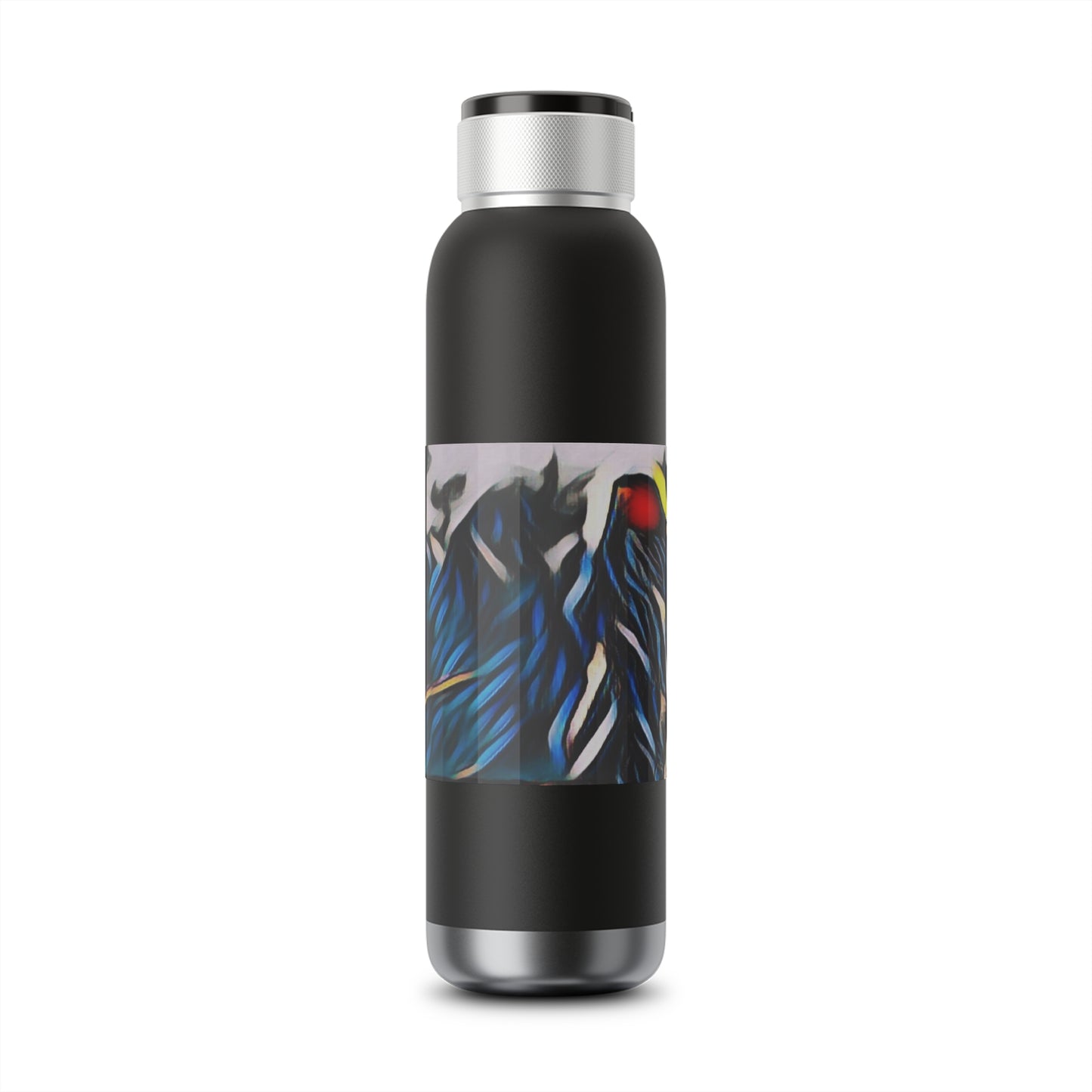 Soundwave Copper Vacuum Audio Bottle 22oz ... "Ken's Favourite Humpback Breach" ... Circa: 21st Century ... Maui, HI ... Original Works ...