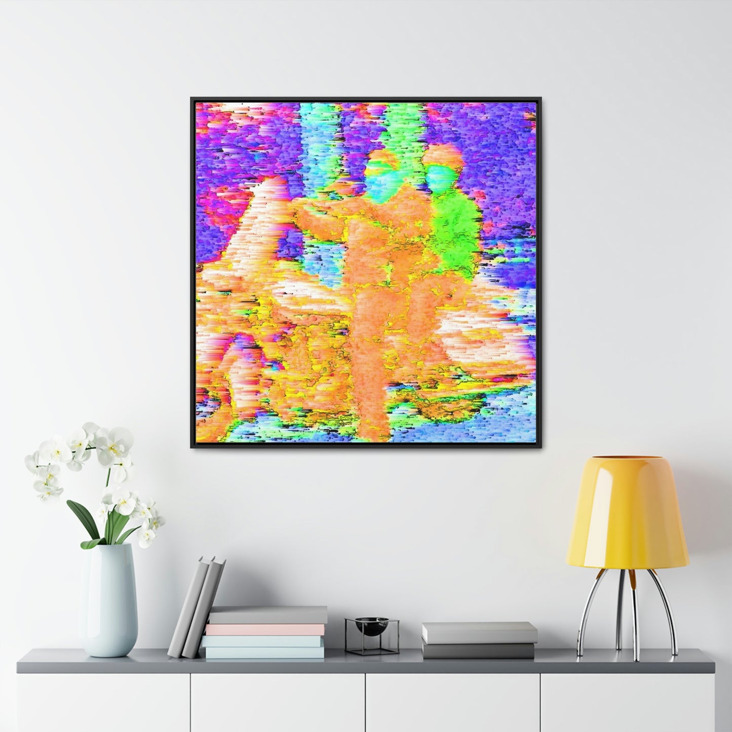 Gallery Canvas Wraps, Square Frame ...  "And 'I' Left His Dead A_s There By The Side-of-The-Road" ... Original Works ... (Grateful Dead: Me-And-My-Uncle)