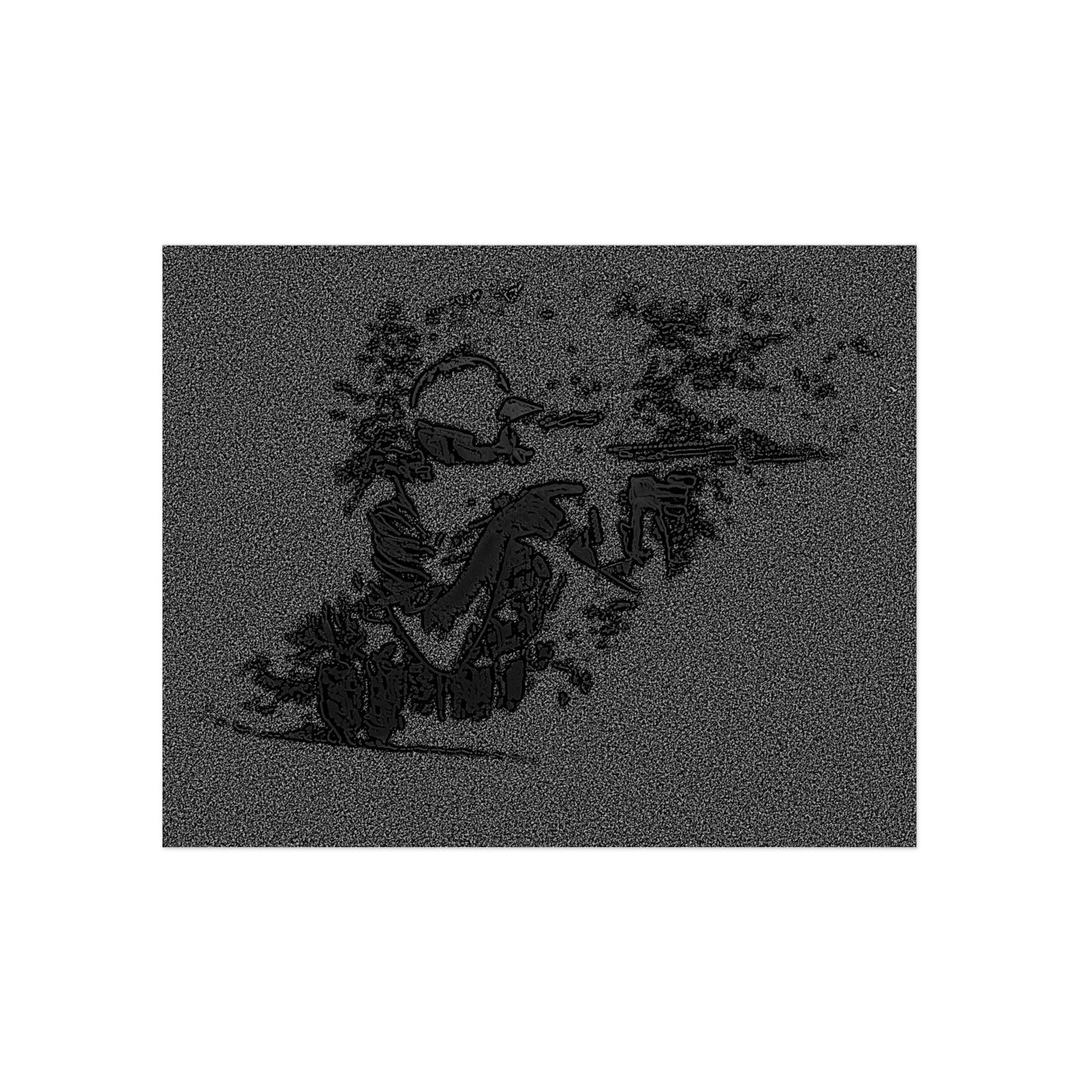 Aluminum Composite Panels ... The Hunter ... "Narows His Sights & Fires" ... April 2022 ... Central Idaho ... Original Works ...