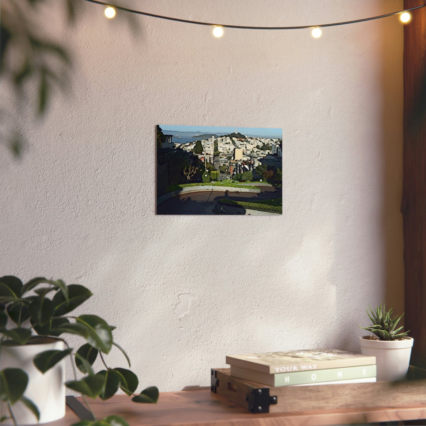 Aluminum Composite Panels ... "A Very Curvy Road With Outstanding Views" ... 'Keep You Eyes On The Road!' ... Lombard St, SF, California ... Family Archives (Father) ... Original Works ...