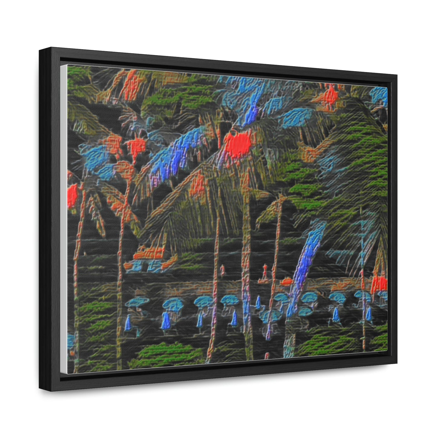 Gallery Canvas Wraps, Horizontal Frame ... "The Royal Hawai'ian: Waikiki Beach_Beach" ... Honolulu, HI ... Ocotber 2014 (Halloween) ... Original Works ...