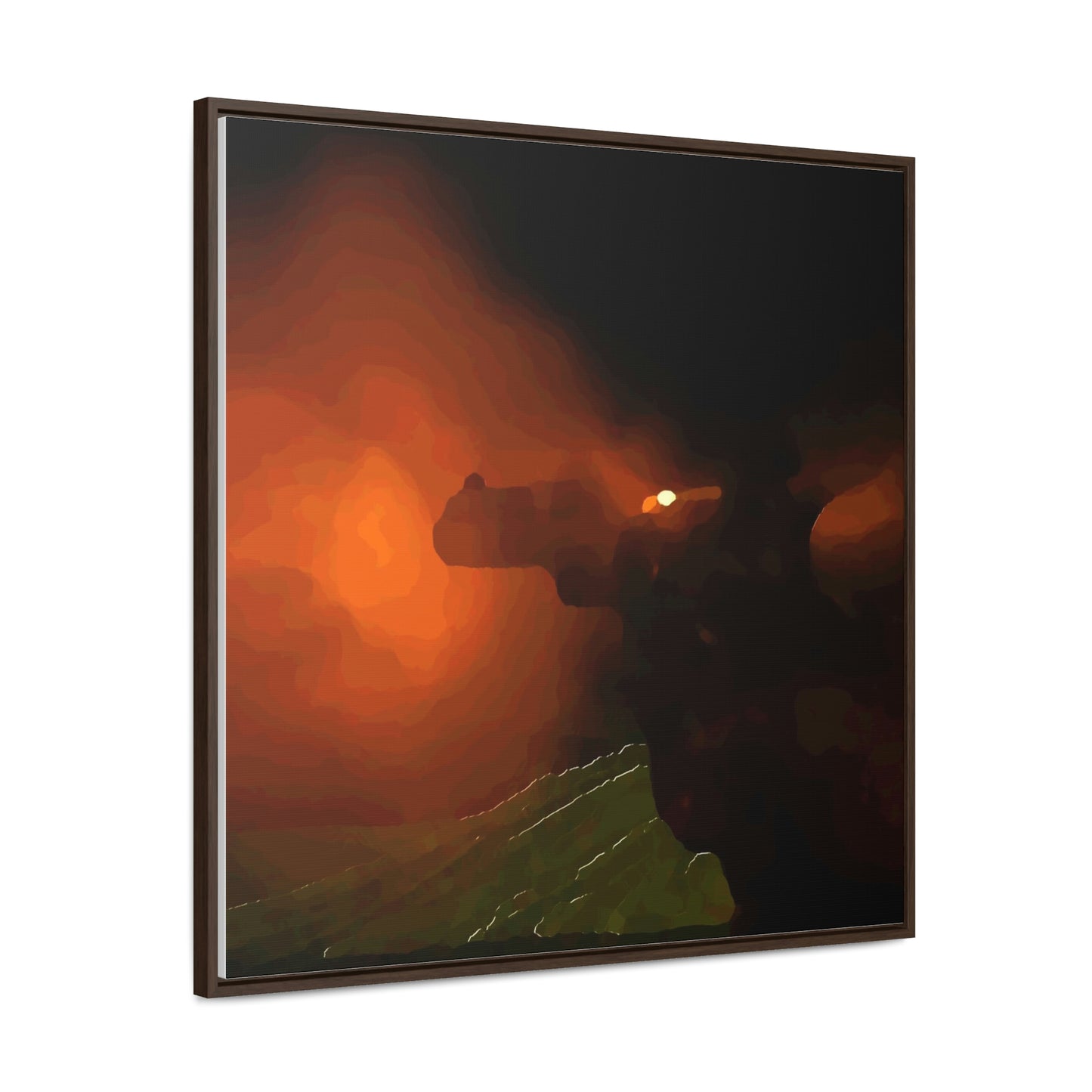 Gallery Canvas Wraps, Square Frame ... Ruger .357 Magnum Early-Morning-Target-Practice ... 'Circa April 2022' ... Original Works ...