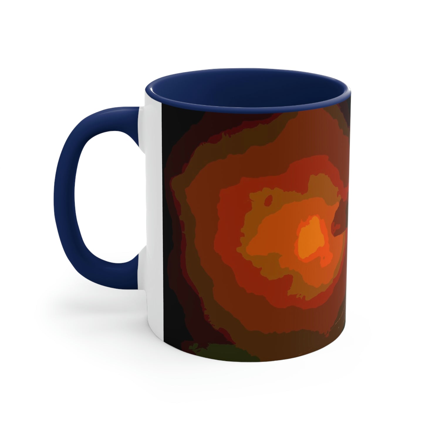 Accent Coffee Mug, 11oz ... Ruger .357 Magnum Early-Morning-Target-Practice ... 'Circa April 2022' ... Original Works ...