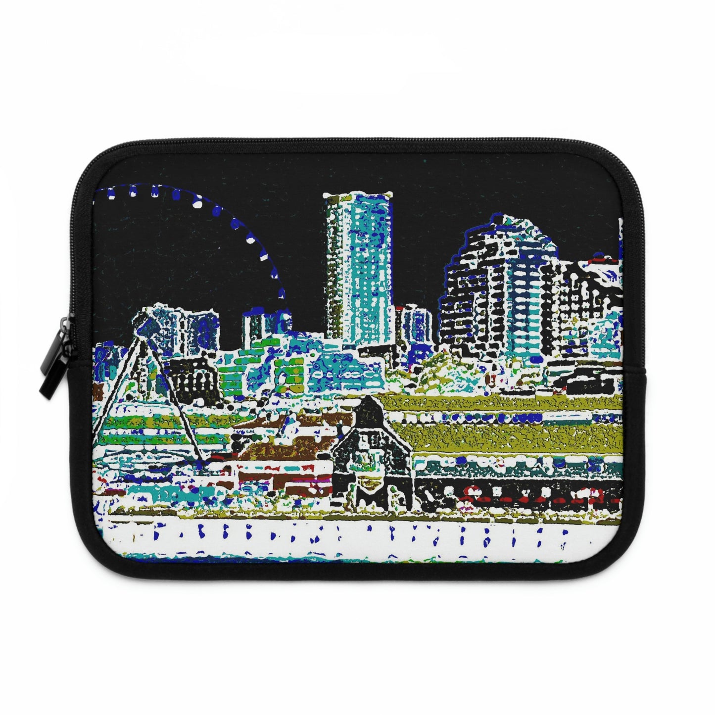 Laptop Sleeve ... That Classic Wheel ... 'Seattle's Wheel' ... & Old Classic Waterside Vendors ...  'Family Archives' ... Original Works ...