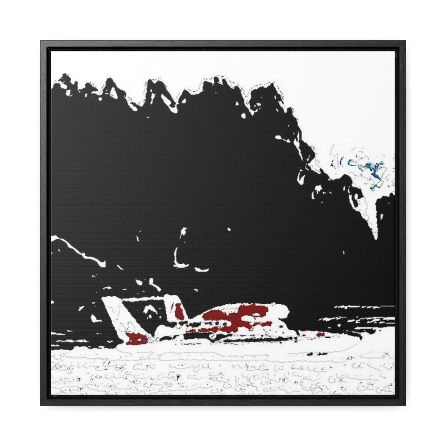 Gallery Canvas Wraps, Square Frame ...  Seattle Columbia Cup On Lake Washington ... "Dave Wilcox Heads For The Win" ... Associate Gift-Photo ... Original Works ...