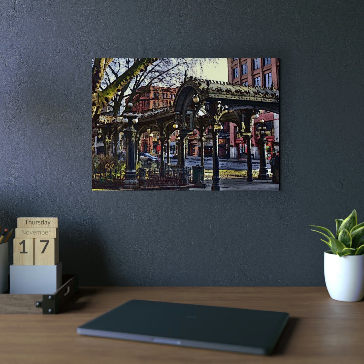 Aluminum Composite Panels ... Pioneer Square, Seattle, Washington: Gazebo, ..."Waiting For The Bus" ... Family Archives ... 2010 ... Original Works ...