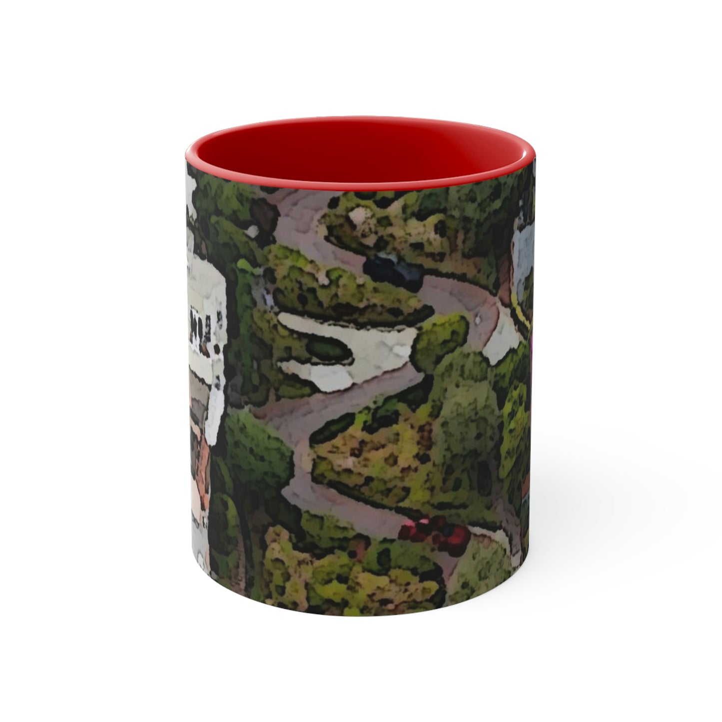 Accent Coffee Mug, 11oz ... A Crazy Street ... 'Eight Winding Curve-Switchbacks' ... "Lombard Street, San Francisco, CA' ... Family Archives: 1970's ... Original Works ...