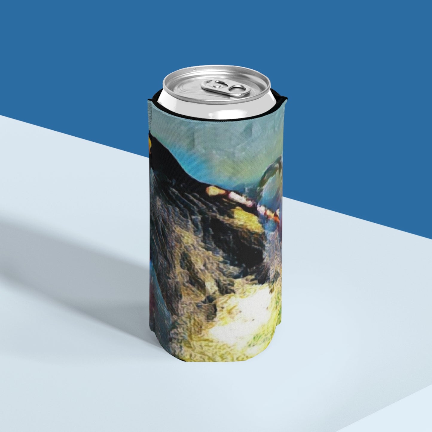Slim Can Cooler ... An Extraordinary Humpback Breach ... 'With Explosive Energy' ... Family Archives (KPH) ... Circa: 21st Century. Maui, HI ... Original Works ...
