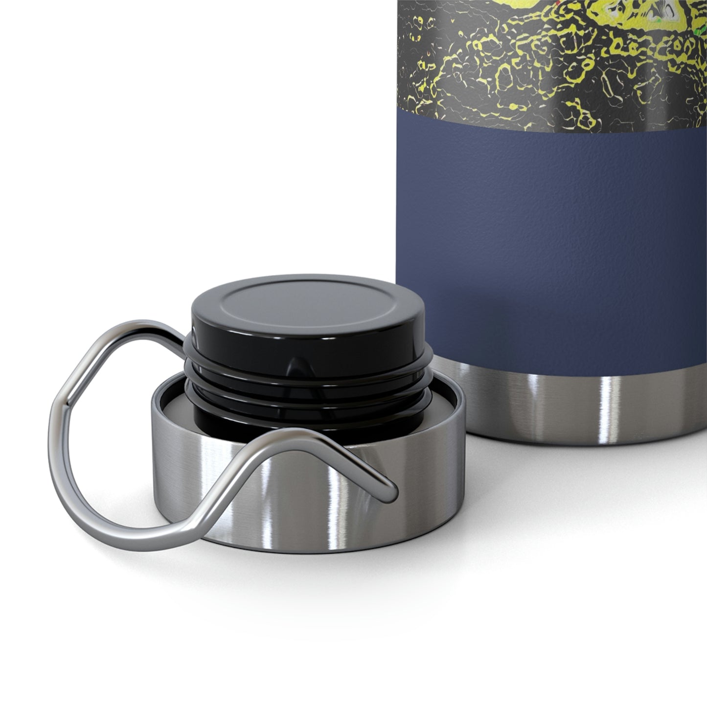 Copper Vacuum Insulated Bottle, 22oz ... "Snow Vehicle In Snow Storm At-Rest" ... Circa 12Mar23 ... Central Idaho ... 18-Hours Rendering Time: Original Works ...