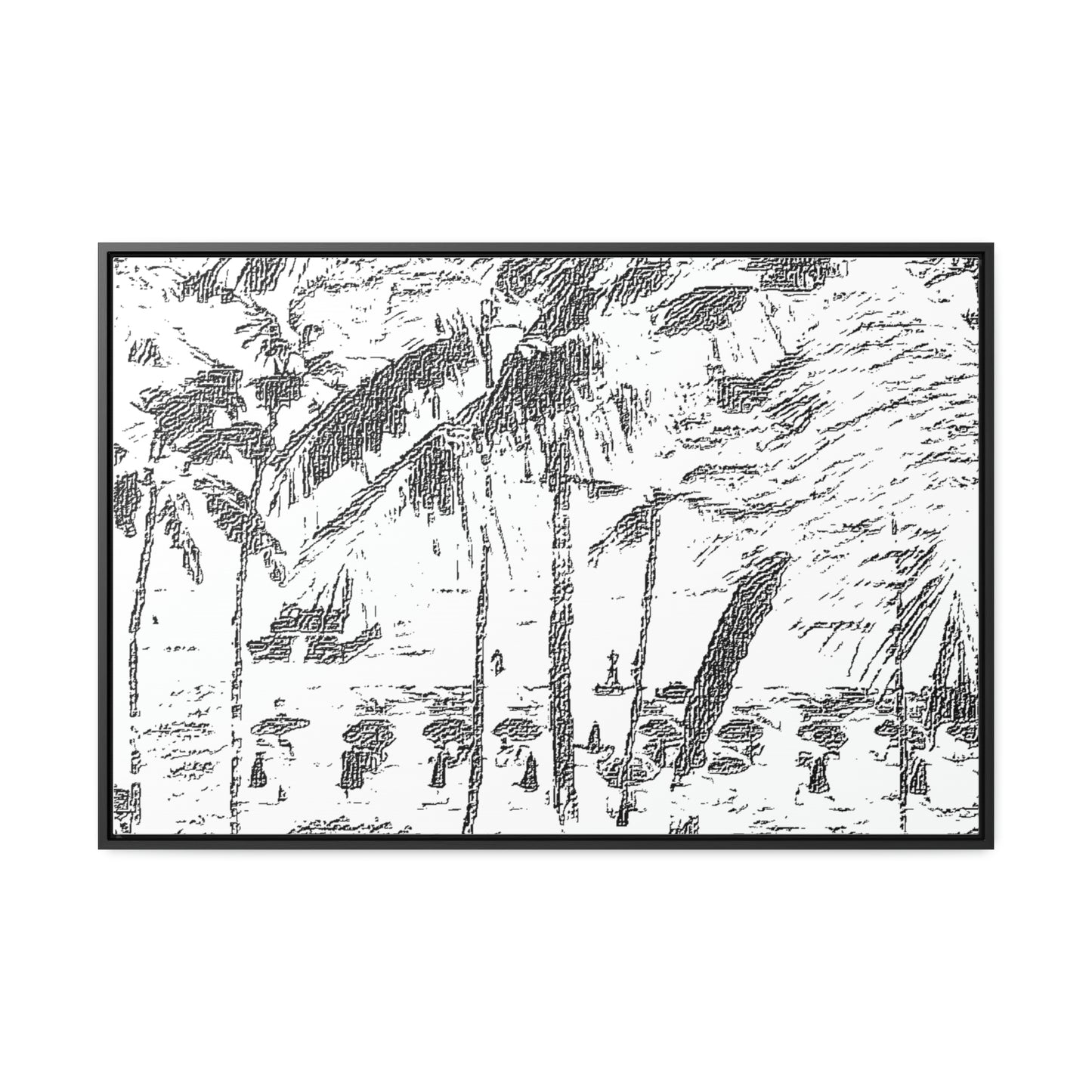 Gallery Canvas Wraps, Horizontal Frame ... "The Royal Hawai'ian: Waikiki Beach_Beach" ... Honolulu, HI ... Ocotber 2014 (Halloween) ... Original Works ...