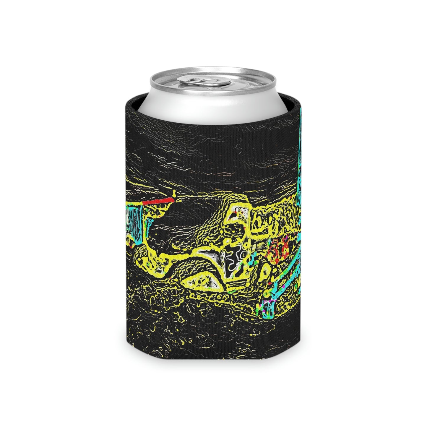 Can Cooler ... "Snow Vehicle In Snow Storm At-Rest" ... Circa 12Mar23 ... Central Idaho ... 18-Hours Rendering Time: Original Works ...