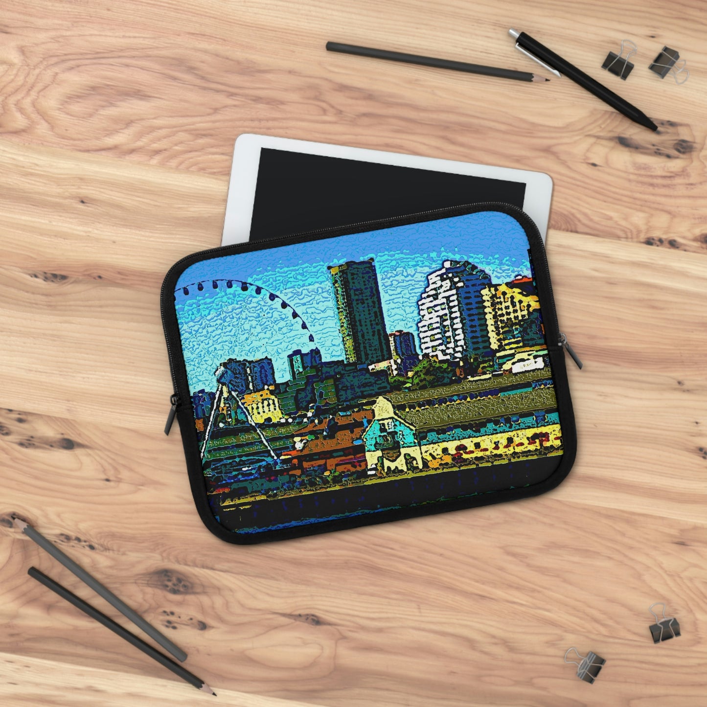 Laptop Sleeve ... That Classic Wheel ... 'Seattle's Wheel' ... & Old Classic Waterside Vendors ...  'Family Archives' ... Original Works ...