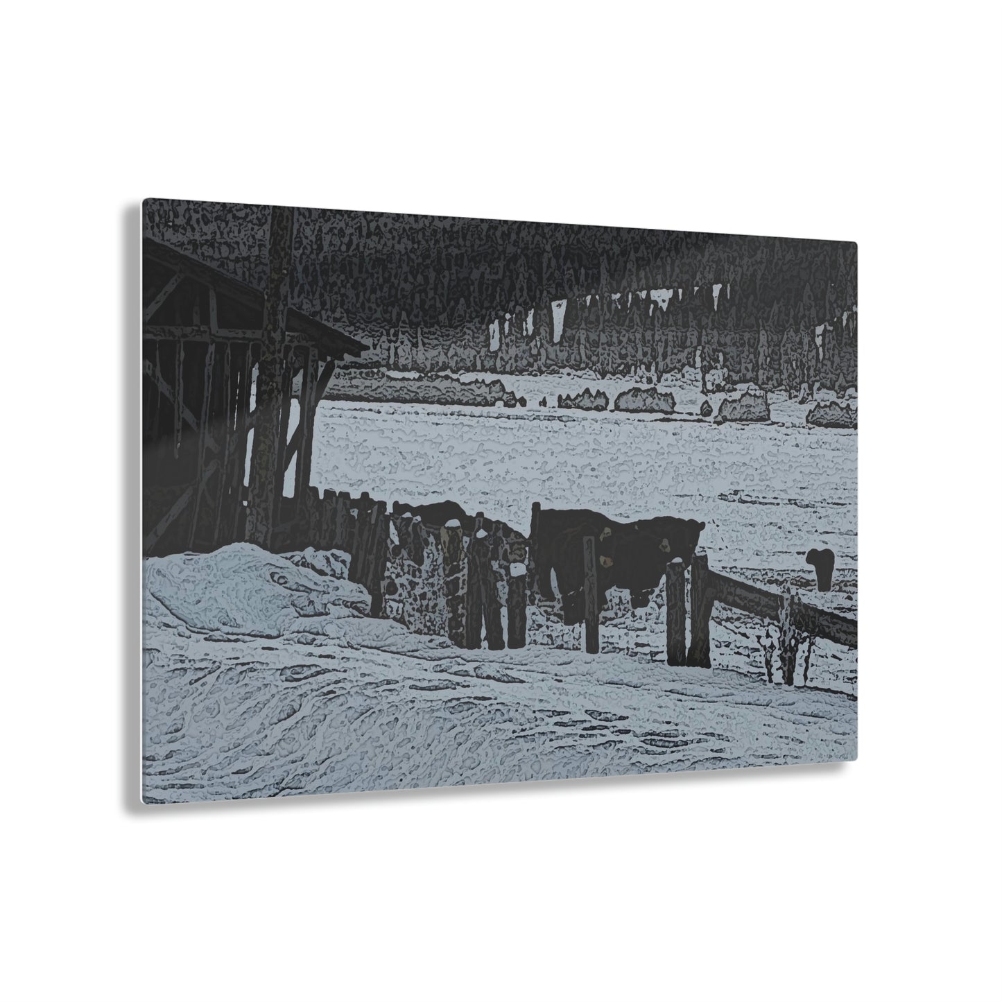 Acrylic Prints ... A Quiet Morning ... "Along The Red River & Nature Preserve Plateau" ... Jan23 ... Original Works ...