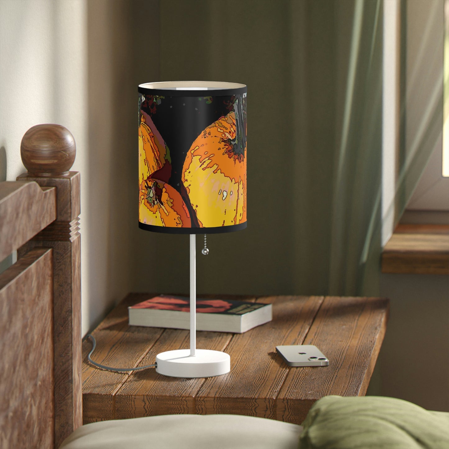 Lamp on a Stand, US|CA plug ... "A Lantern Within A Jack-O-Lantern" ...