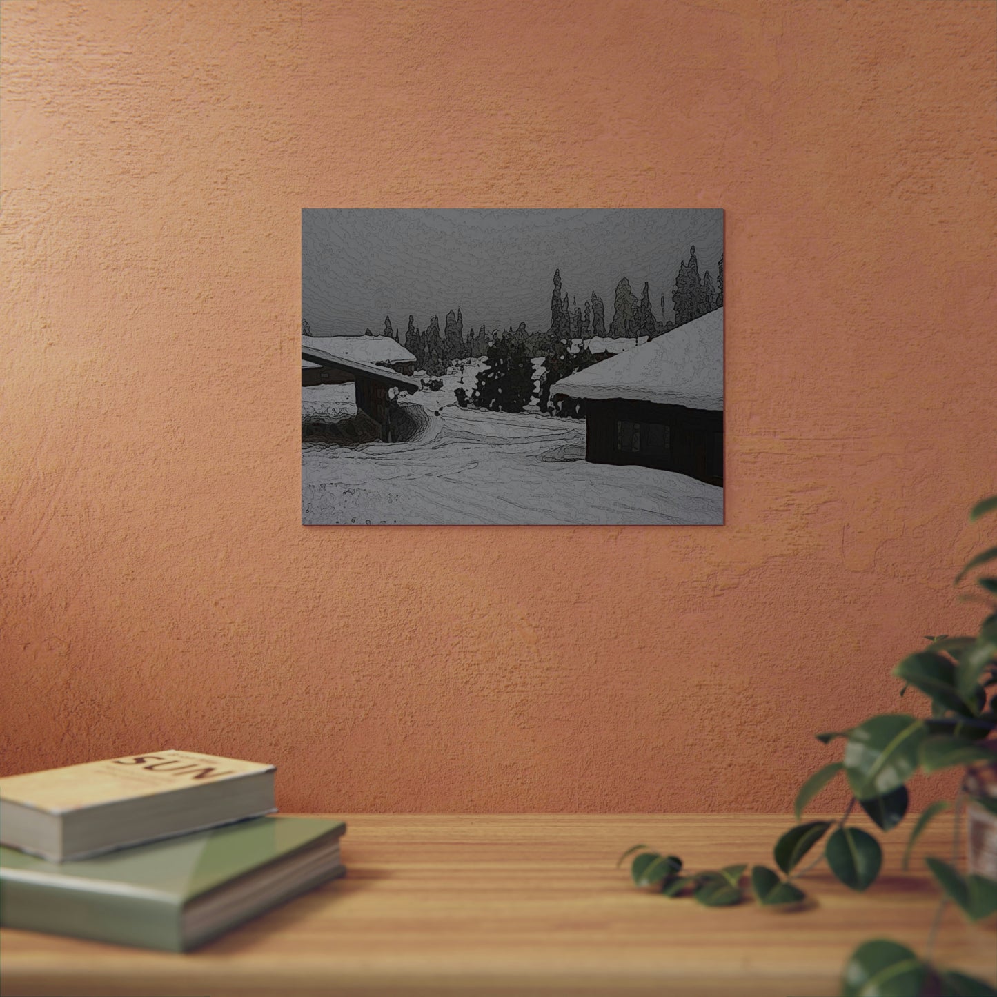 Aluminum Composite Panels ... "A Very Snowy-Day In The Mountains" ... November 2022 ... Central Idaho, 6,000' Elevation ... Original Works ...