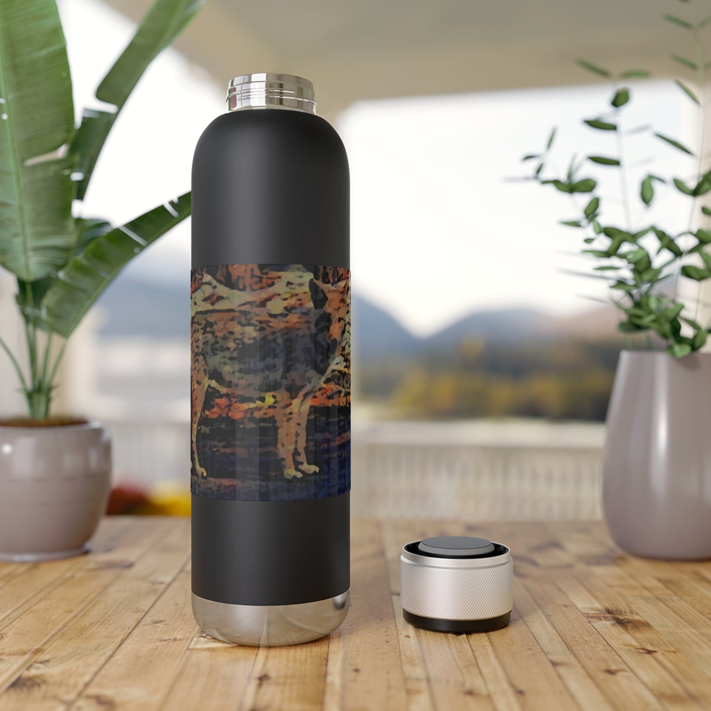 Soundwave Copper Vacuum Audio Bottle 22oz ... Coyote ... "Yosemite Valley: Circa May23 ... KPH Base Photo" ... Original Works ...