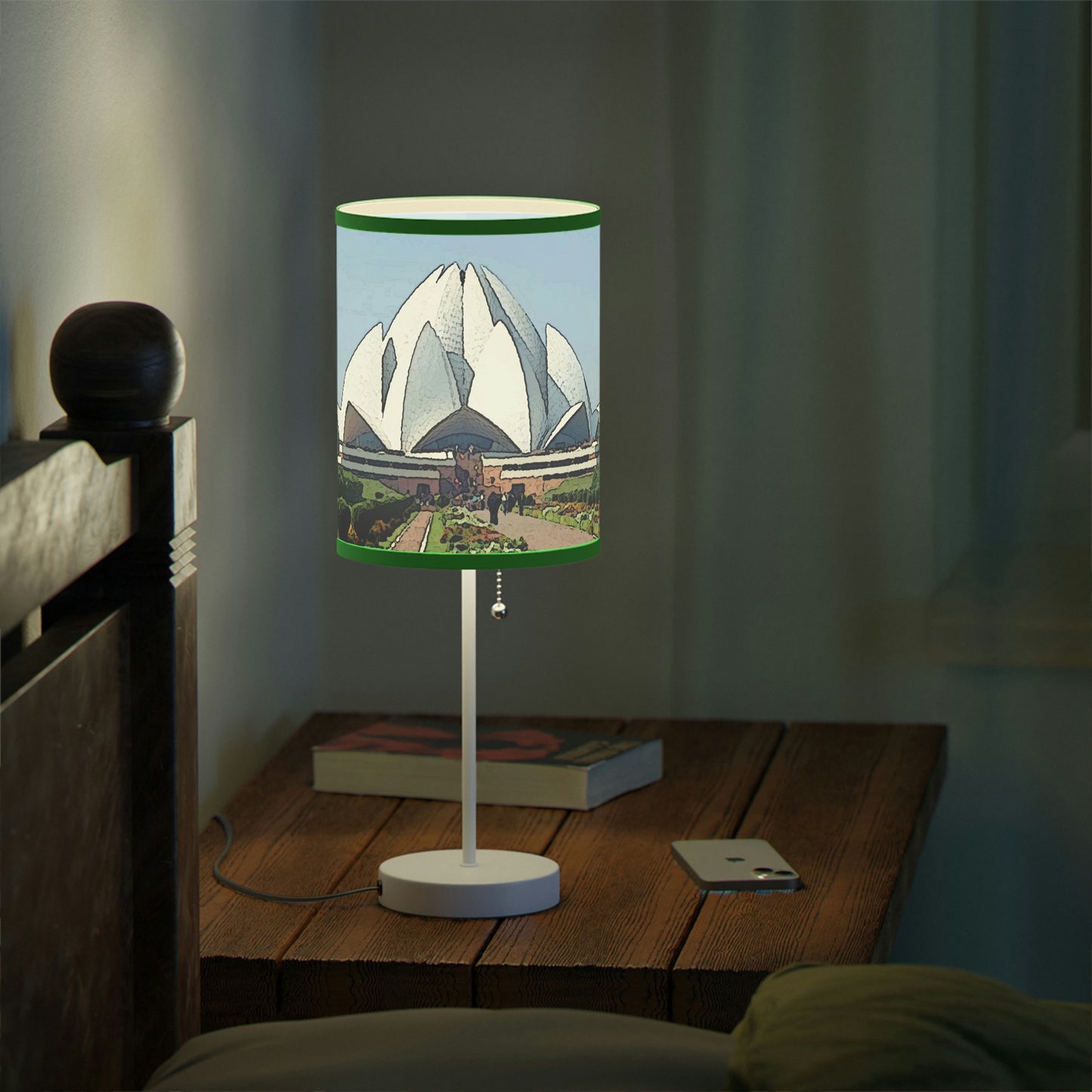 Lamp on a Stand, US|CA plug ... 'Bahai'i House-Of-Worship' ... "Lotus Temple: Delhi, India, 2008" ... Original Works ...