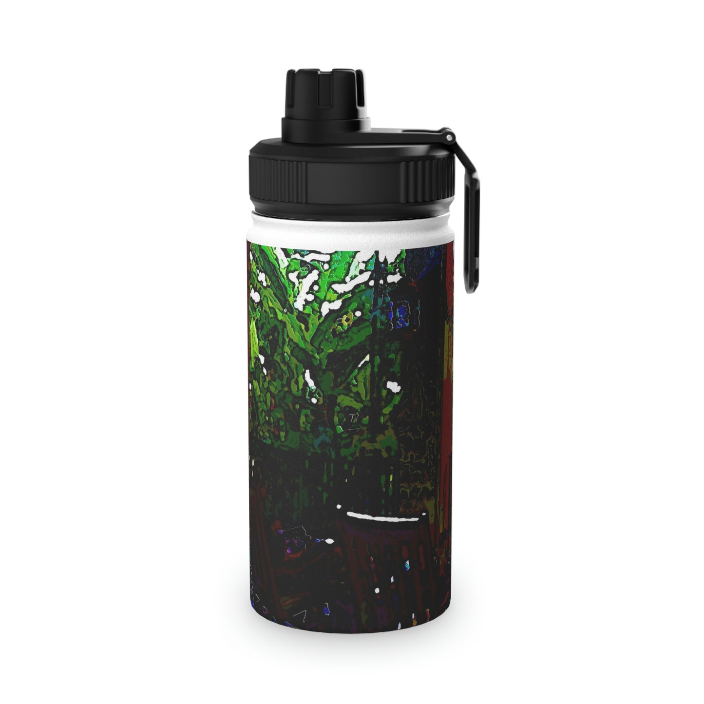 Stainless Steel Water Bottle, Sports Lid ... Lanai & Rocking Chairs At: 'The Pink Palace' ... The Royal Hawai'ian ... Honolulu, HI ... '27Oct2014' ... Original Works ...