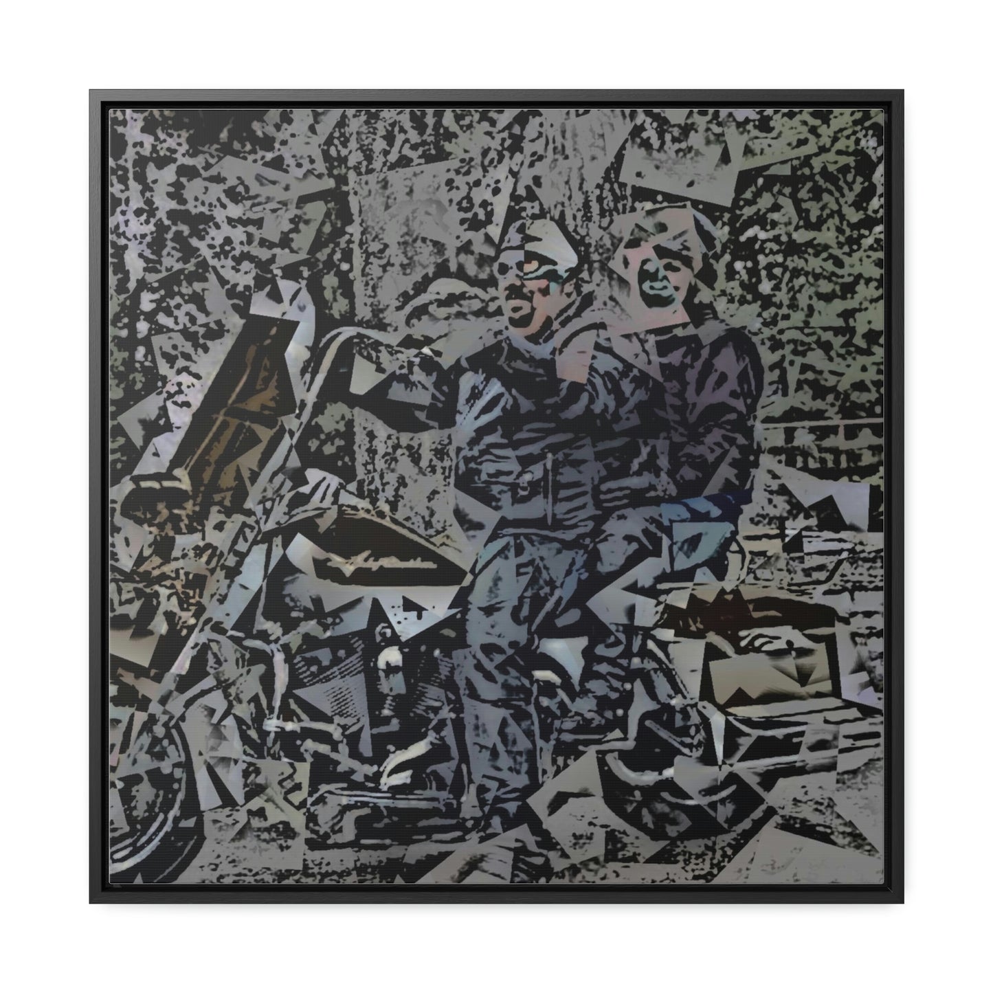Gallery Canvas Wraps, Square Frame ... The Open Road Beckons ... "Harley 'D' Yearnings ..."  Original Works ...