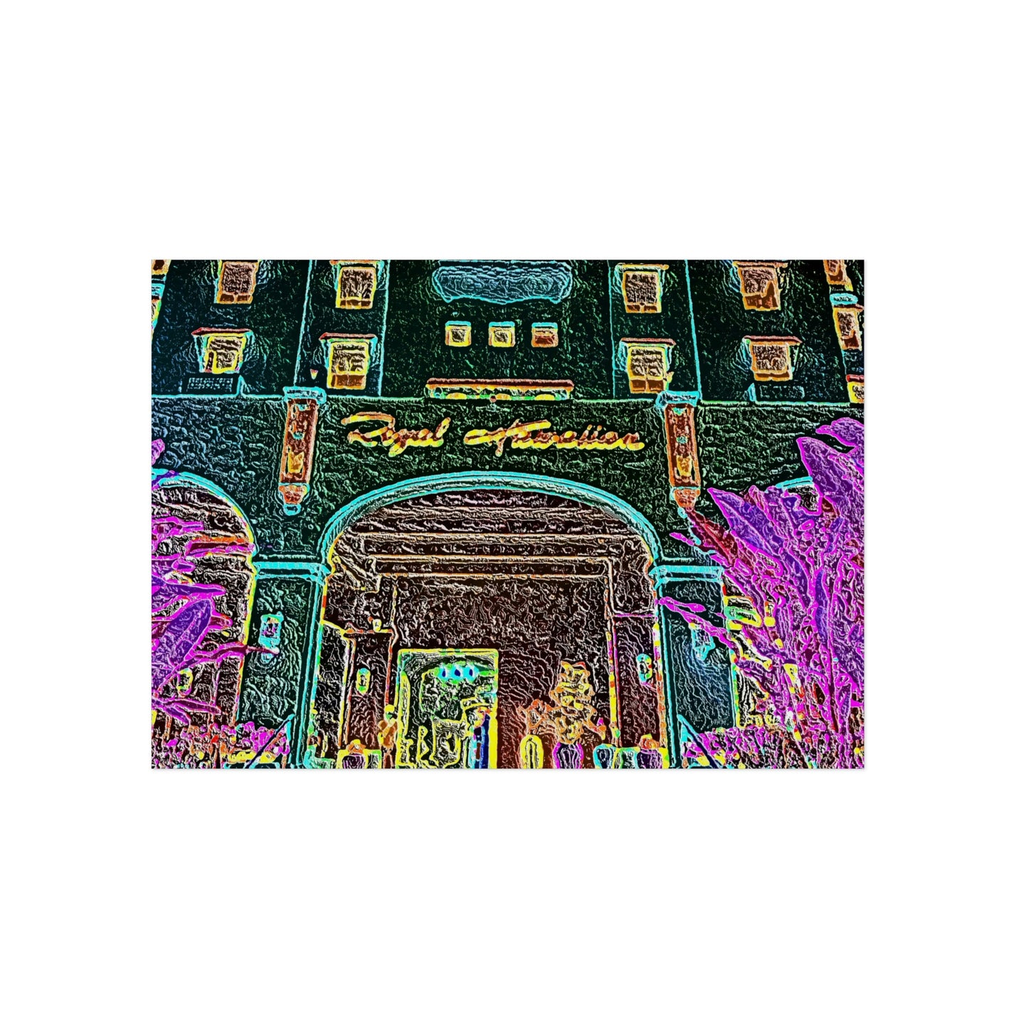 Aluminum Composite Panels ... "Entrez-Vous S'Il Vous Plait" ... The Grand Entrance: The Royal Hawai'ian (The Pink Palace) ... Waikiki, Honolulu, Oahu, HI ... October 2014 ... Original Works ...