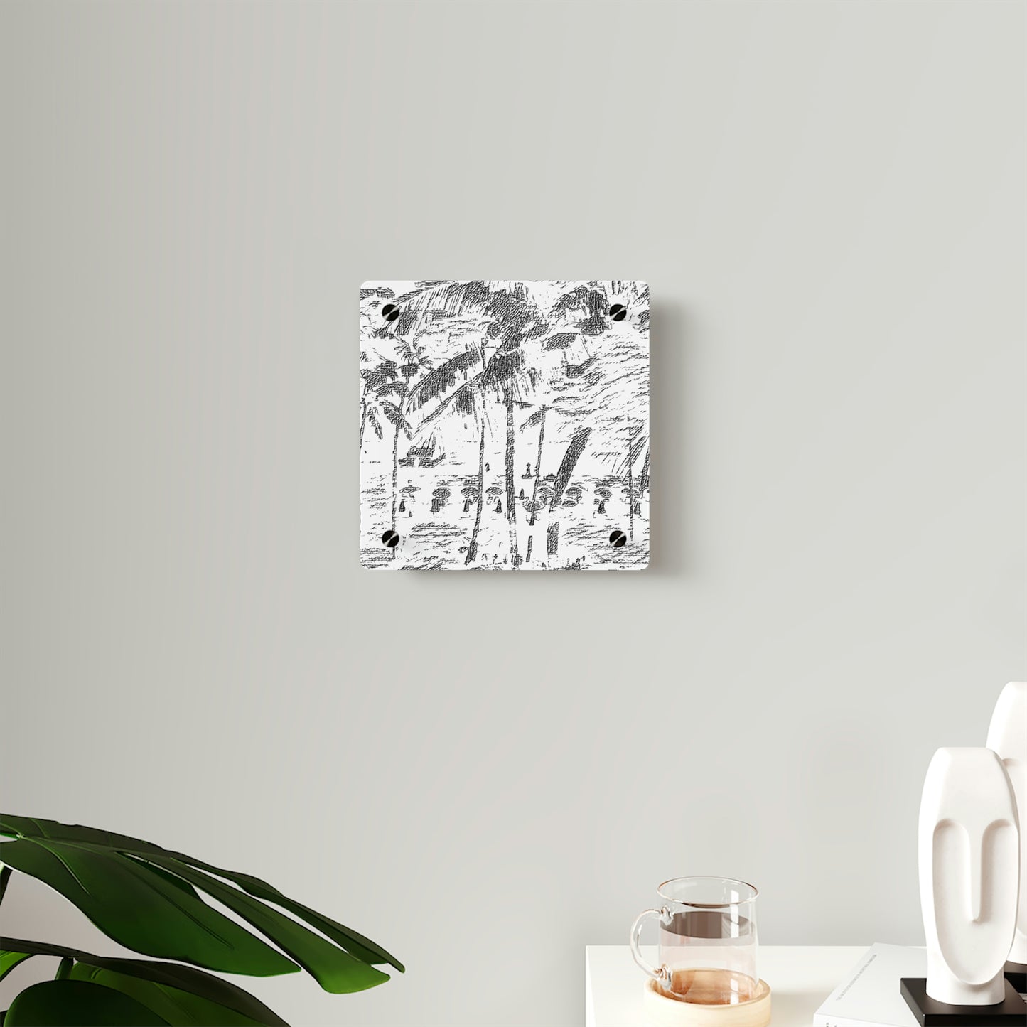 Acrylic Wall Art Panels ... "The Royal Hawai'ian: Waikiki Beach_Beach" ... Honolulu, HI ... Ocotber 2014 (Halloween) ... Original Works ...