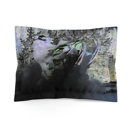 Microfiber Pillow Sham ... I Recall Folks Asking About Snowmobil Lessons? ... "Inquire Within ..."
