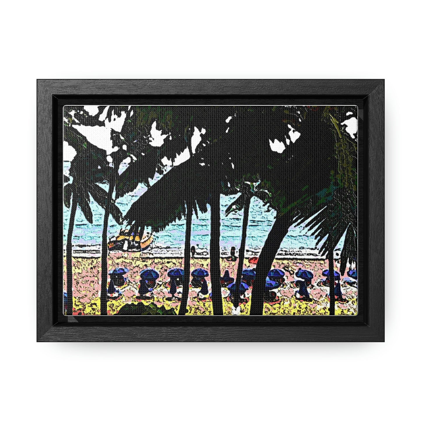 Gallery Canvas Wraps, Horizontal Frame ... "A Beautiful Beach Amongst The Palms" ... The Outrigger Waikiki, Honolulu, Oahu ... Original Works ...