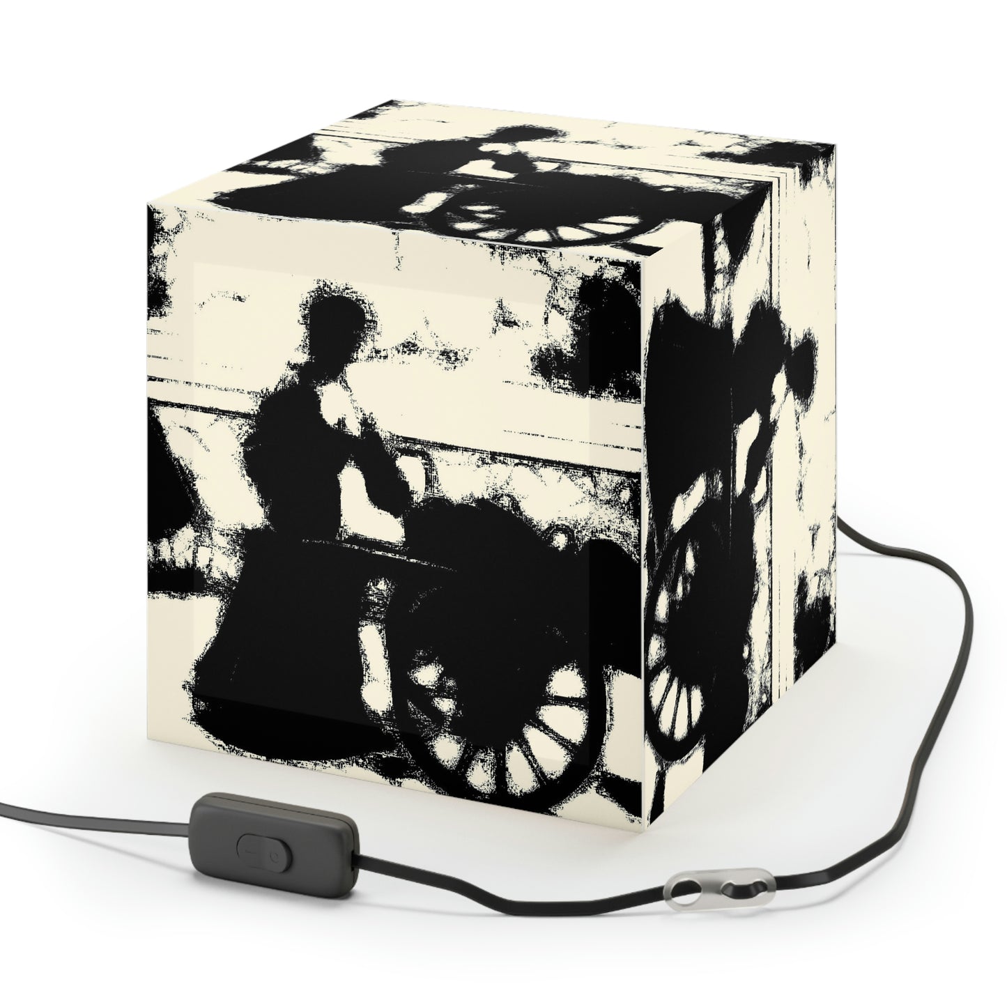 Light Cube Lamp ... Dublin's "Molly Malone Along Grafton Street" ... Cryin' Cockels & Muscles Alive-Alive-Oh ... Circa 2003 ... Original Works ...