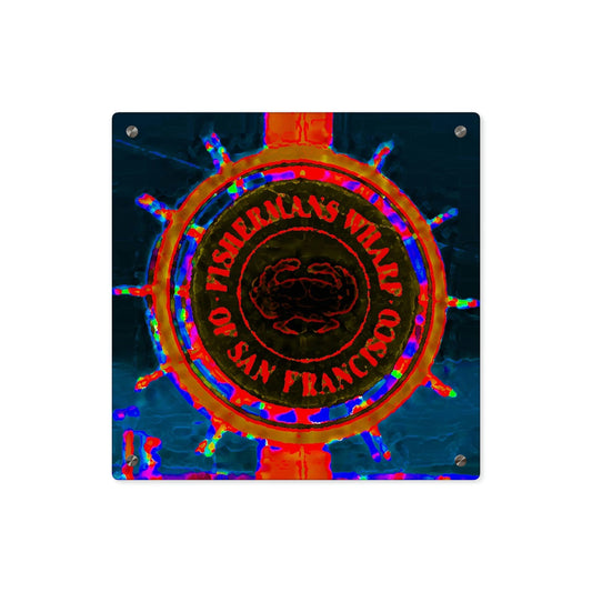 Acrylic Wall Art Panels ... "No.9 Fishermen's Grotto - Fishermen's Wharf, SF, California" ... Family Archives: 1970's ... Original Works ...