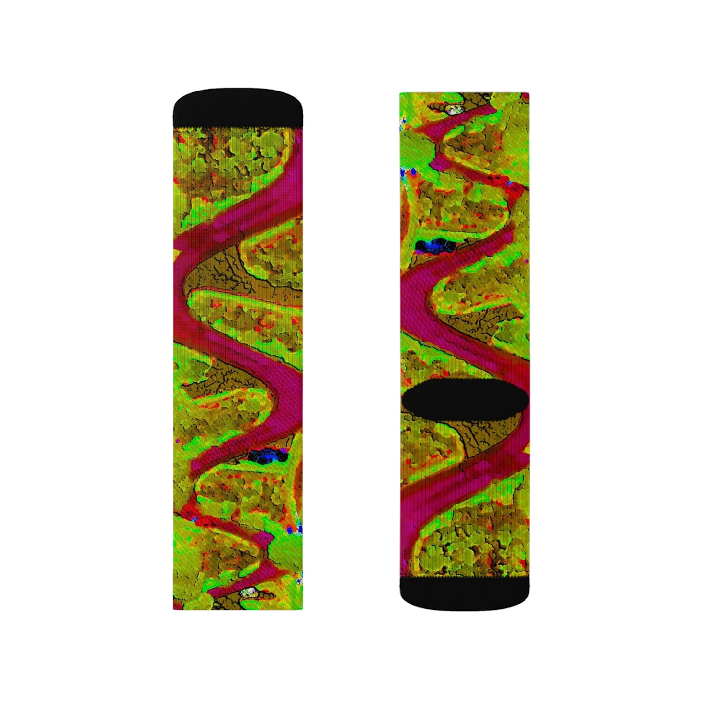 Sublimation Socks ... A Crazy Street ... 'Eight Winding Curve-Switchbacks' ... "Lombard Street, San Francisco, CA' ... Family Archives: 1970's ... Original Works ...